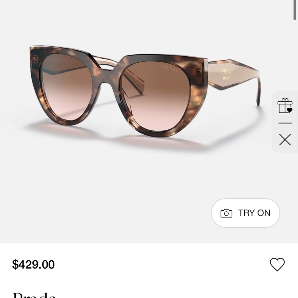 Prada Brown Tortoise Women's Sunglasses